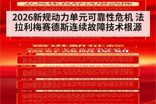 2026新规动力单元可靠性危机 法拉利梅赛德斯连续故障技术根源